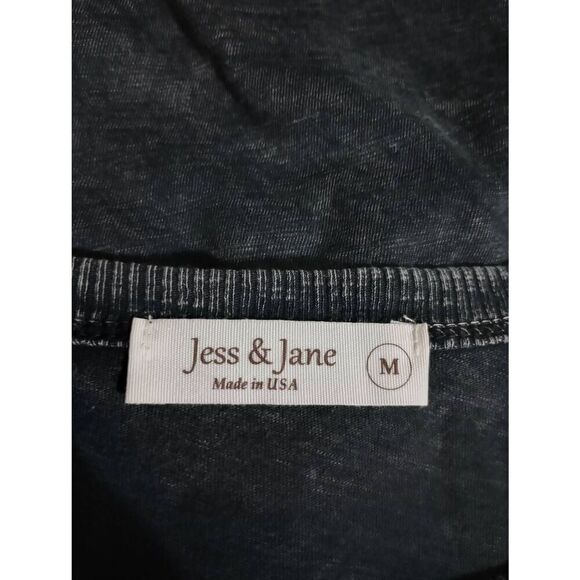 Jess and Jane Shirt Ladies Medium Gray‎ Light Weight Graphic - Picture 4 of 6